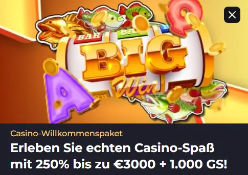 Neukundenbonus im Online Casino Betizy