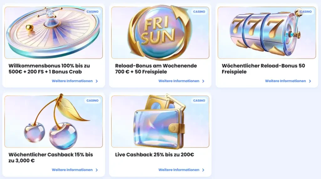 Bonus Aktionen im Online Casino CasinoLab