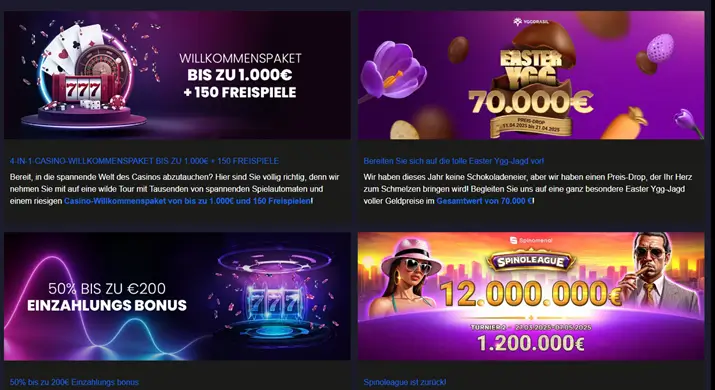 Bonusprogramm im Online Casino Pribet