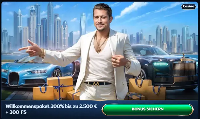 Willkommensbonus im Millioner Online Casino