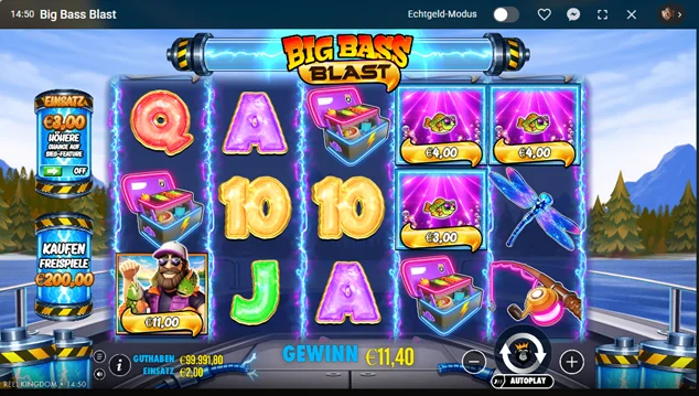 Freispiele kaufen bei Big Bass Blast