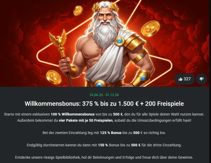 Willkommensbonus im Leon Casino mit schneller Auszahlung